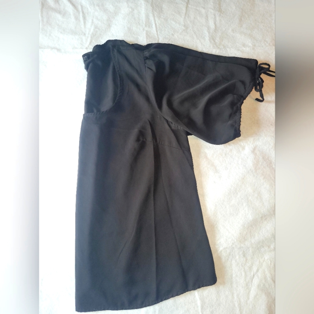 Women's swoop neck black blouse top Eloquii size 16